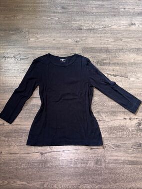 Jones New York Sport 3/4 Sleeve Scoop Neck Top